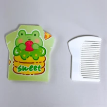 ✨ Espejo de Bolsillo Kawaii – 4 Colores Disponibles con Diseños Surtidos - Verde Lima - Ver 3