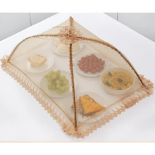 1件装食物罩，可折叠餐桌食物罩，防尘防蝇家用蔬菜罩伞，长方形防蚊厨房罩 - 彩色 - 查看 12