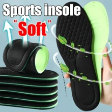 Plantillas desodorantes deportivas suaves y cómodas con absorción de impactos y transpirables para hombres y mujeres, accesorios para zapatillas - Negro - Ver 3