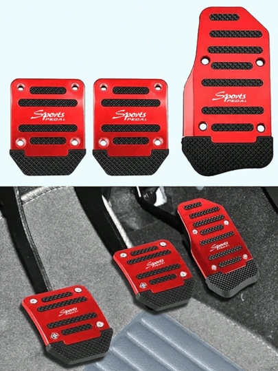 Car Brake & Accelerator Pedal Covers, Non-Slip Automotive Pedal Pads, Manual/Automatic Transmission Brake & Accelerator Pedal, Car Accessories