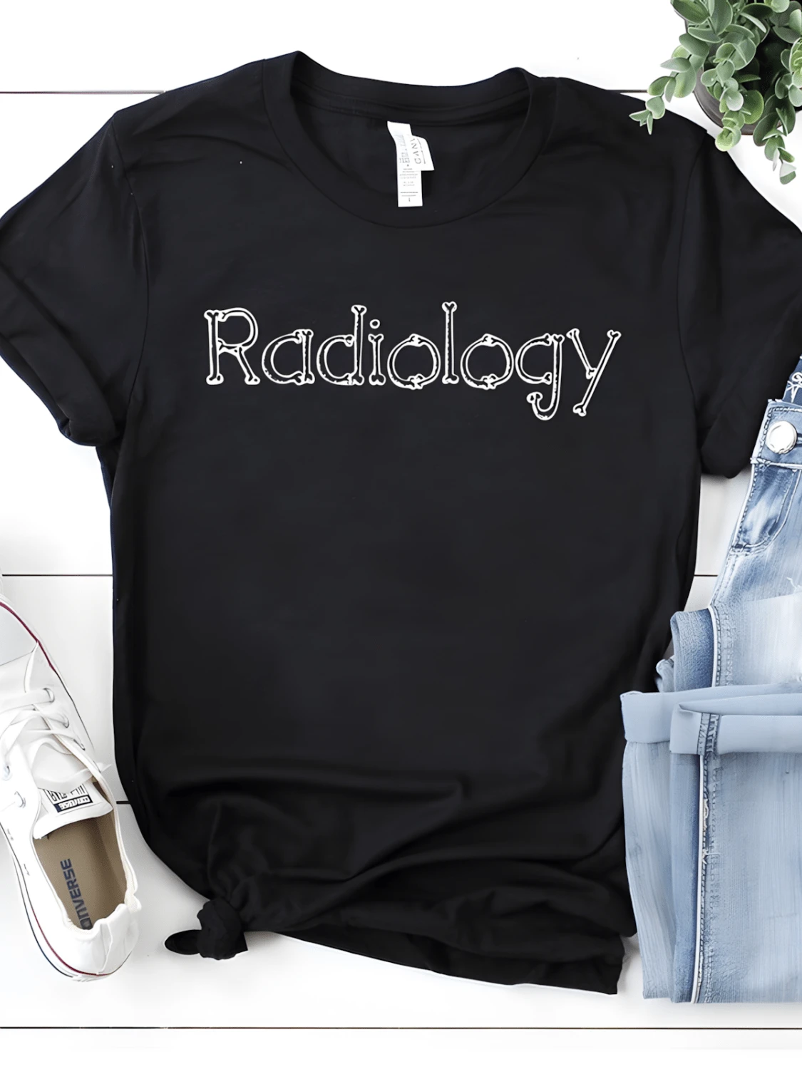 Radiologist Funny Bone Shirt Radiologist Gift Radi - Black - View 1