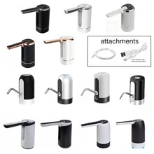 Foldable 3-Button Electric Water Dispenser, Rechargeable Electric Water Pump, Suitable For 5 Gallon Water Jugs, Water Dispensing Tool For Restaurant Kitchen, Can Be Used For Parties, Gatherings, Camping And More - Multicolor - View 2
