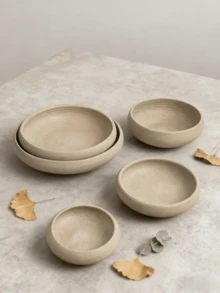 1pc Rustic Ceramic Bowl, Multipurpose Tableware, Microwave , Minimalist Solid Color Ceramic Bowl & Plate, Housewarming/Holiday Gift, Suitable For Family Gatherings, Cafes, Festivals, Daily Meals