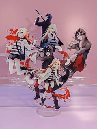1pc Anime "Angels Of Death" Acrylic Standee - Action Figure Display, Desk & Home Decor, Perfect Birthday Gift For Friends.
