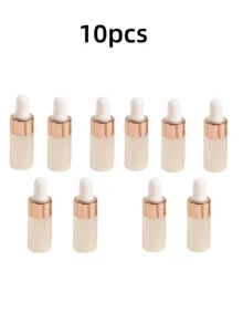 3ML Rose Gold Glass Dropper Bottles Mini Sample Dropper Bottles With Glass Eye Dropper For Essential Oils Sample Traveling