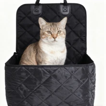 1pc Foldable Waterproof & Dirt-Resistant Pet Car Seat Cover, Universal For All Seasons