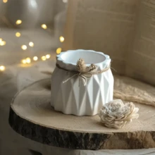 Khuôn đất sét tự làm, khuôn đúc nhựa epoxy để làm bình hoa, hộp đựng bút, trang sức, giá nến, chậu trồng cây mọng nước, đồ dùng thủ công. - Khuôn chậu hoa - Xem 7