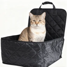 1pc Foldable Waterproof & Dirt-Resistant Pet Car Seat Cover, Universal For All Seasons