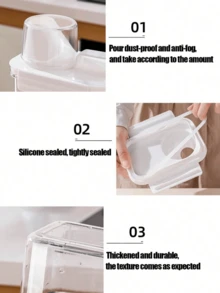 1个洗衣液收纳罐，液体皂液器，量杯收纳罐，密封，易倾倒设计，清晰刻度，适用于洗衣房、浴室、卫生间、宿舍、家庭清洁用品，可装洗衣粉、洗洁精、液体洗涤剂等清洁用品，节省空间，可重复使用。 - 彩色 - 查看 10