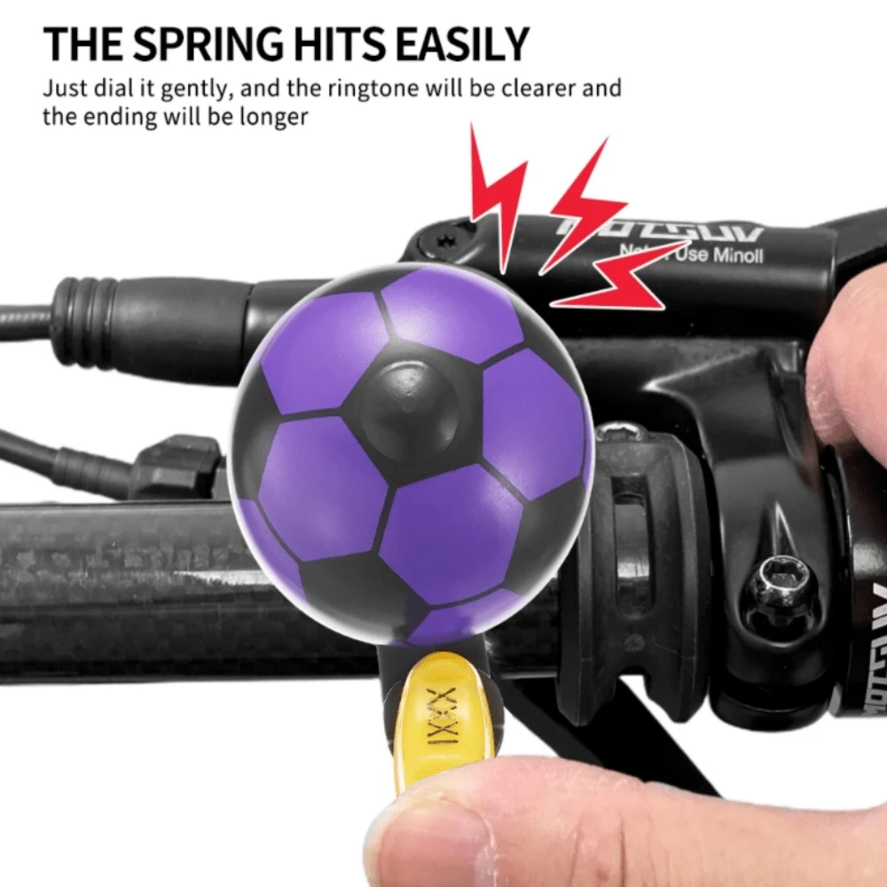 可爱卡通足球自行车响亮山地车车把安全警示铃铛报警器自行车配件