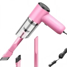 Aspirateur de voiture filaire 12V, mini aspirateur de voiture portatif haute puissance pour nettoyer les fentes/rainures, collecteur de poussière portable et compact - Multicolore - Voir 8