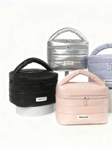 1 geantă de machiaj multifuncțională pentru călătorii, geantă cosmetică de mare capacitate, geantă de toaletă, organizator pentru îngrijirea pielii, esențială pentru călătorii, croazieră, cămin, cadou pentru domnișoare de onoare, Ziua Mamei, ziua de naștere