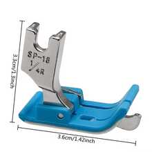 1pc/5pcs Industrial Sewing Machine Presser Foot, Flat Car Plastic Bezel Presser Foot, Left And Right Stopper Bezel, Pressing Line, Crimping Line, Oxford Presser Foot With Knife, Blue - Blue - View 2