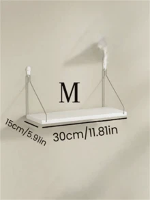 1 pieza Estantería de pared sin taladro, estante de almacenamiento de decoración del hogar moderna, adecuado para figuras de acción, pequeños bloques de construcción y coleccionables, excelente para almacenamiento de muñecas, estatuas y juguetes - Blanco - Ver 5