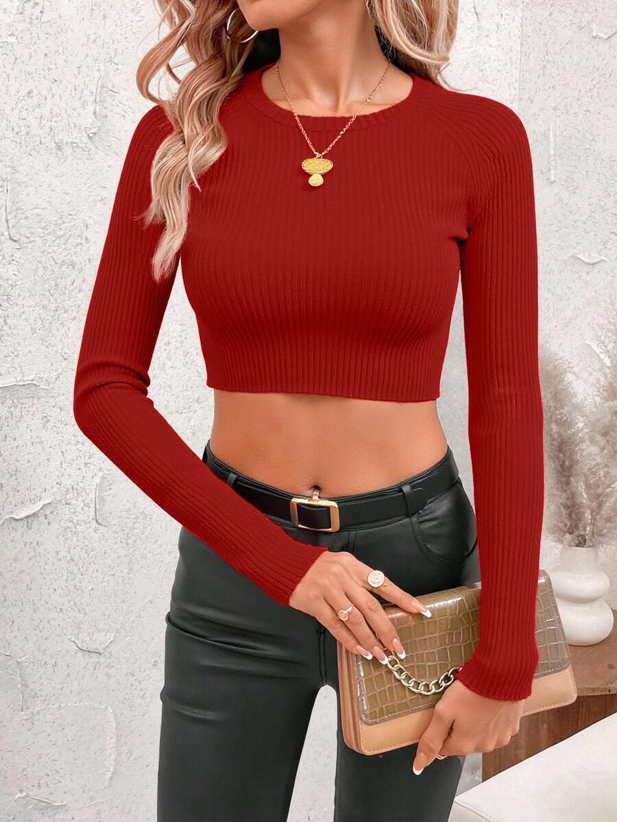 DUKEZA Women Sweaters - Burgundy - View 1