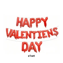 Happy Valentine's Day Letter Set, Red Bow Knot Happy Letter, Red Heart Foil Balloons, Suitable For Valentine's Day, New Year, Anniversary, Home Decor, Valentine's Day Proposal Decoration - Multicolor - View 14
