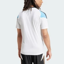 Adidas Messi Collection SS24 Fashion Logo Round Neck Training Short Sleeve Football Shirt White Blue Tops Men - Nhiều màu - Xem 4