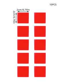 10pcs Diamond Painting Glue Clay, 2*2cm, Blue Or Red Color Optional, Square Diamond Painting Glue Wax Clay, Accessories For 5D DIY Diamond Painting Art