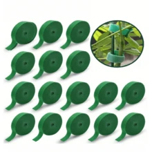 1pcs-Climbing Vine Green Plant Modeling Gardening Hook And Loop Cord With Green Plant Binding Fixed Branch Flower Arrangement Bundle,Plant Ties,Plant Bandage Tie Home Garden Plant Shape Tape Hook Loop Bamboo Cane Wrap Support Accessories,Adjustable Garden Cable Ties - Reusable, Strong Grip Plant Support Straps
