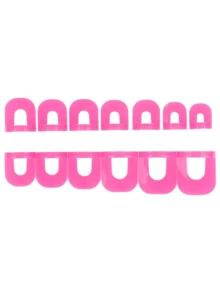 2套指甲保护夹 美甲防溢夹 美甲造型夹 指甲油胶水 指甲边缘防溢美甲工具 - 彩色 - 查看 13