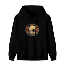 Five Finger Death Punch Skull Logo Metal Band Hoodie,Comfortable Casual Short Sleeve, 220 Grams Heavyweight Cotton Printed Hoodie,Halloween(1) - 款式2 - 查看 1