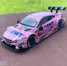 Burago 1:43 比例合金奔驰拉力赛车模型，带展示架，静态迷你车收藏，耐用玩具车，男士礼物 - 粉色 - 查看 3