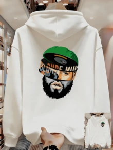 Sudaderas estampadas para hombres XNWX - Blanco - Ver 8