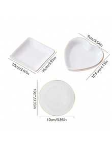 Bandeja de Joias de Cerâmica Personalizada com Flor de Nascimento, Prato de Anel com Flor em Aquarela Personalizado, Presente de Proposta para Madrinha, Bandeja de Organização de Penteadeira - Multicolorido - Visão 8