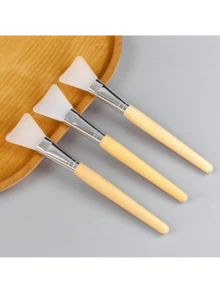 Pincel para máscara facial, cabo de madeira, pincel de silicone para cola, ferramenta para confecção de joias de resina, pincel para cola de máscara facial, pincel para mistura de máscara facial feito em casa. - Multicolorido - Ver 3