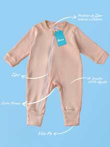 Kit 3 Amore Leãozinho Rompers - 100% Cotton Suede - Nhiều màu - Xem 2