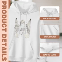 Gothic Angel Dark Art Graphic Hoodie,Comfortable Casual Short Sleeve, 220 Grams Heavyweight Cotton Printed Hoodie,Halloween(1) - 款式27 - 查看 3