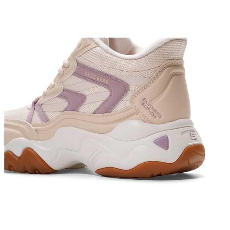 Skechers D'LITES系列女士休闲鞋 时尚中帮系带运动鞋 日常户外运动休闲鞋 169080-PKLV - 粉紅色/薰衣草色 - 查看 7