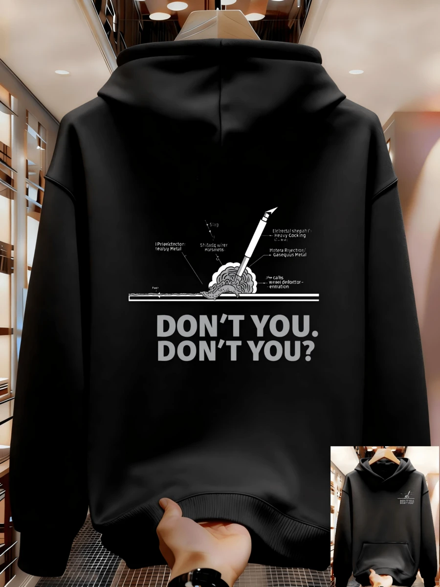 Men's Sweatshirt Suitable For Autumn And Winter LDFK - Black - View 1