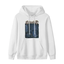 Entombed Left Hand Path Album Art,Comfortable Casual Short Sleeve, 220 Grams Heavyweight Cotton Printed Hoodie,Hallowmas(1) - 款式8 - 查看 1