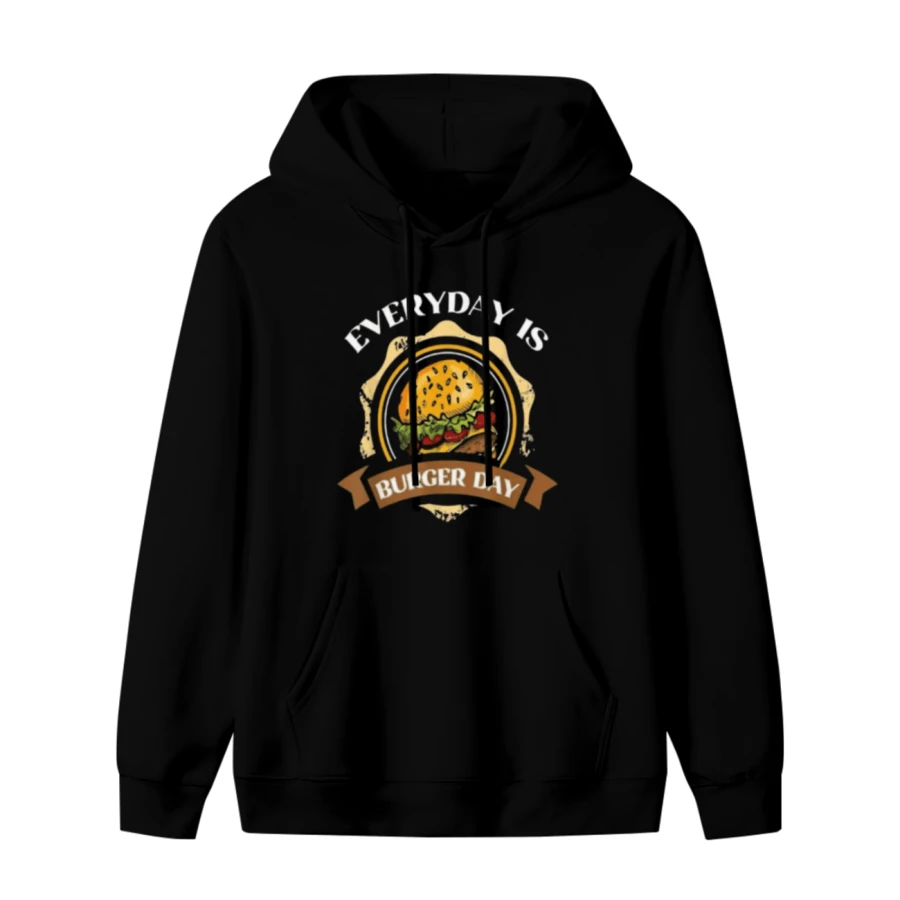 Every Day Is Burger Day - Funny Hamburger Lover Gift Hoodie Hoodie - 款式5 - 查看 1
