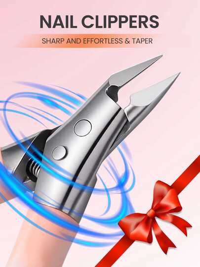 Ultra Sharp Ingrown Toenail Clippers, Non-Slip Handle Ingrown Nail Tool, Durable Nail Edge Repair Clipper With Comfortable Grip Design, Suitable For Foot Care/Home & Professional Salon, Christmas Gift