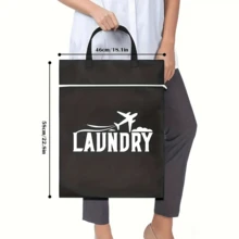 Large Capacity Travel Laundry Bag, Washable Clothes Storage Bag With Snap Design, Convenient For Hanging And Carrying, Ideal For Outdoor, Home, Gym, Pool, Yoga, Dorm, Fitness - Multicolor - View 4