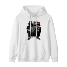 El Mariachi Loco Viva México Chicano Arte Lowrider DGA D Gonzales Men's Comfortable Cotton Hoodie With Round Neck And Short Sleeves 180g (1)(1) - 款式10 - 查看 1