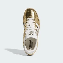 Adidas Samba OG Silver Metallic Cracked Leather Women's JR0035 | Retro Heritage Style, Timeless Silhouette - 金色 - 查看 5