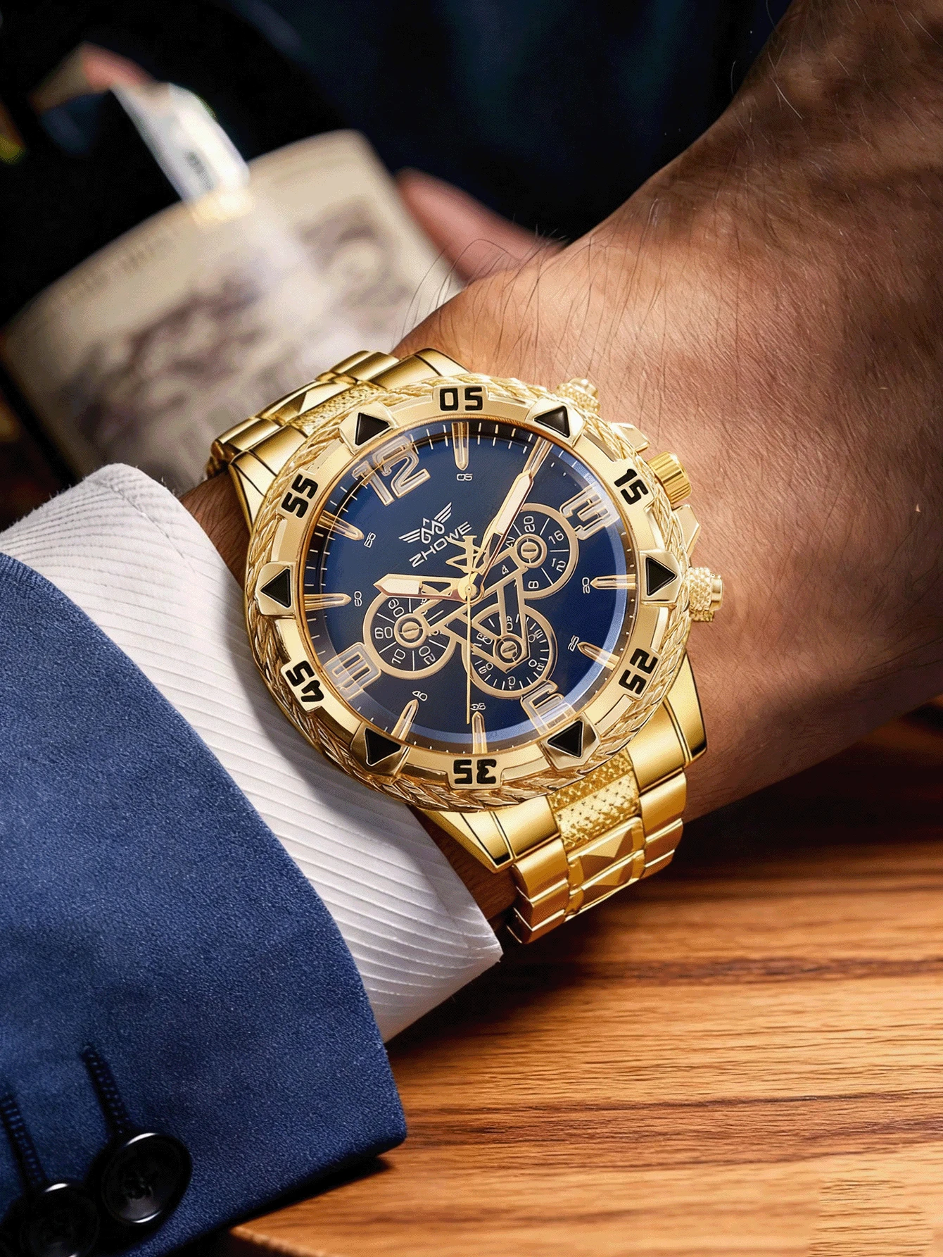 1pc Classic Minimalist Business Quartz Watch With Steel Strap, Stylish Design Suitable For Birthday Gift, Year-End Promotion - Multicolor - View 1