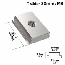 M6M8, T-Shaped Slide Bar, Specifically Designed For Woodworking Slides, DIY Woodworking Accessory, Pressure Block Sliding Fixing Block - Multicolor - View 14