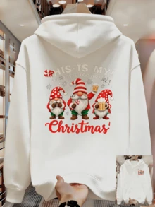 Sudadera con Capucha para Hombre para Primavera y Otoño, Tela Suave, Ajuste Ceñido sin Restricciones, Ropa de Invierno para Hombre QUSL - Blanco - Ver 8