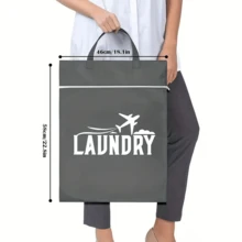 Large Capacity Travel Laundry Bag, Washable Clothes Storage Bag With Snap Design, Convenient For Hanging And Carrying, Ideal For Outdoor, Home, Gym, Pool, Yoga, Dorm, Fitness - Multicolor - View 5
