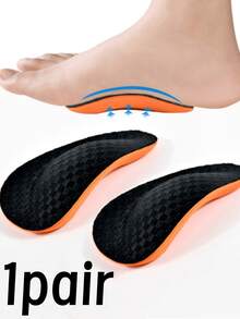 QKC 1 Pair EVA Arch Support Half Pad, Anti-Slip Cushion, Comfortable Sports Insole Foot Pad, Winter Shoes Accessories Gifts Ideas