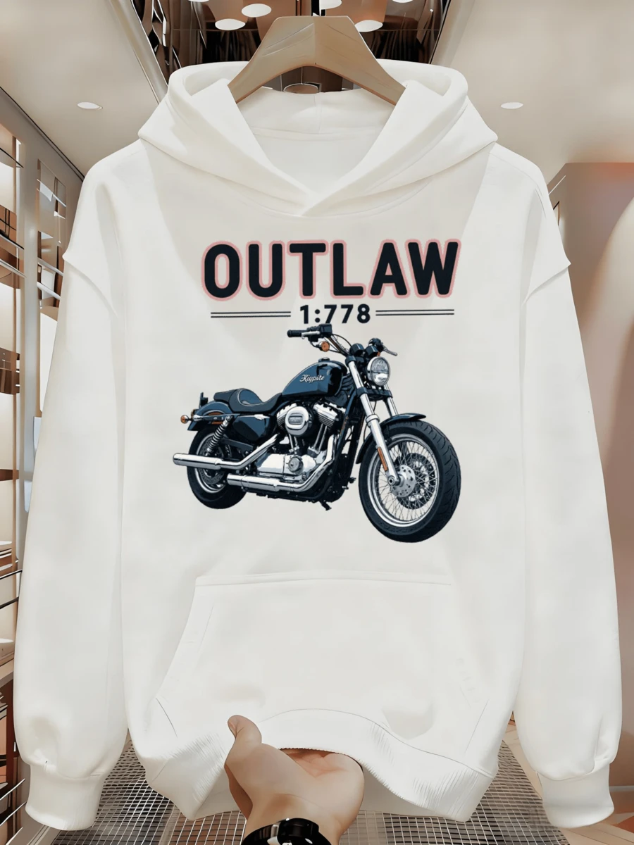 Men's Casual Sweatshirt For Spring And Autumn, Simple Solid Color, Pairs Well With Canvas Pants, Super Casual For Christmas VUQC - 白色 - View 1