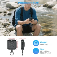 Sạc nhanh tích hợp cáp 10000mAh Sạc không dây Pin dự phòng di động cho đồng hồ Sạc nhanh PD20W với hai dây Màn hình kỹ thuật số LED 5 đầu ra Nhỏ gọn và nhẹ Bộ sạc du lịch Pin dự phòng cho điện thoại di động Món quà Valentine thiết yếu Không thể thiếu - màu đen - Xem 2