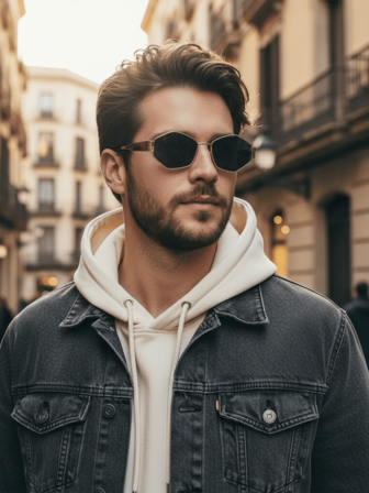 4 st/2 st/1 st herrglasögon med metallrombus, retrostil och street fashion, lämpliga för daglig pendling och fotografering