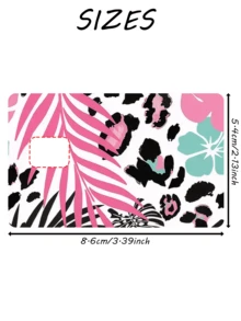 1pc Tree Leaf Pattern Credit Card Decorative Sticker, PVC Card Creative Personalized Ultra-Thin Anti-Fingerprint Credit Card Protective Skin, High Quality, Anti-Scratch, Anti-Friction, Suitable For Men And Women, Small Chip Card, Bank Card, Credit Card, Transportation Card, Student Campus Card DIY Decoration, Back To School Supplies - Multicolor - View 10