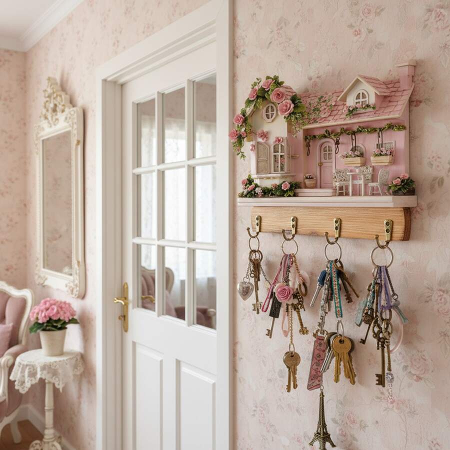 Key Hooks - Pink - View 1