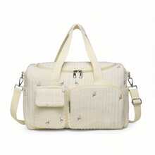 2025新款高品质波士顿风格韩版孕妇手提包大容量刺绣多功能孕妇旅行托特包单肩包 - 彩色 - 查看 13